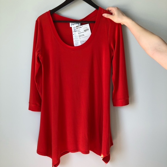 Joseph Ribkoff Tunic Shirt - Tuscan Red - Picture 2 of 3